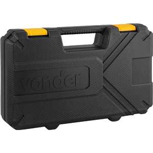 Jogo de soquetes estriados, encaixe 1/2", 10 mm a 32 mm, com 18 peças, VONDER