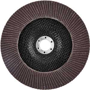 Flap-disc, disco de desbaste/acabamento, 7" - 180 mm, reto, grão 120, NOVE54