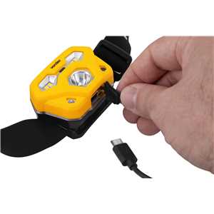 Lanterna de LED para cabeça, recarregável, LED SMD, LCV 400, VONDER