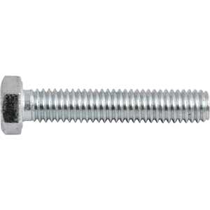 Parafuso sextavado zincado 3/8" x 2", UNC, rosca total, VONDER