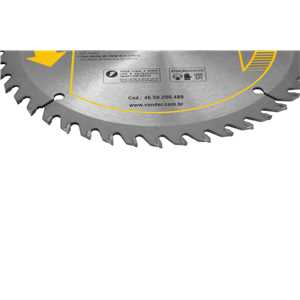 Lâmina de serra circular com dentes de metal duro/vídea, 200 mm x 30 mm, 48 dentes, VONDER