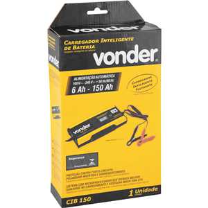 Carregador inteligente de bateria, bivolt automático, CIB 150, VONDER