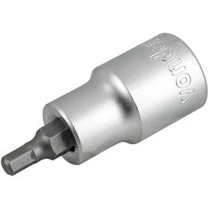 Soquete hexagonal 5 mm, encaixe de 1/2", VONDER