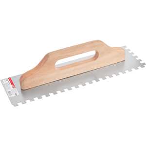 Desempenadeira de aço, dentada, 390 mm x 120 mm, NOVE54
