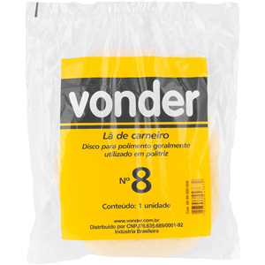 Boina de lã para polimento 8" VONDER