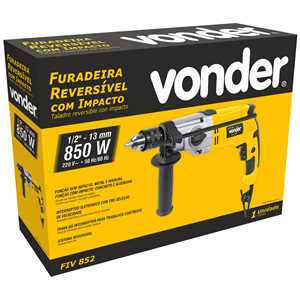 Furadeira de impacto 1/2", 850 W, 220 V~, FIV 852 VONDER