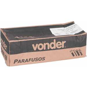 Parafuso francês zincado, 3/8" x 10", com porca, VONDER