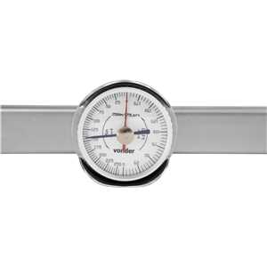 Torquímetro de relógio, encaixe de 1/2", 0 - 250 N.m, VONDER