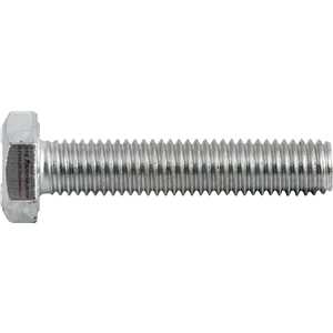 Parafuso sextavado zincado 10 mm x 50 mm, MA, rosca total, VONDER