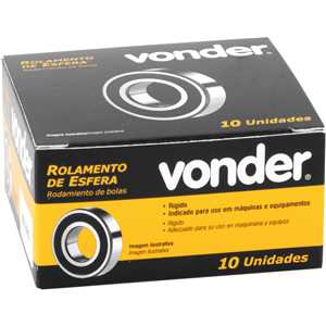 Rolamento rígido de esfera, 608-2RS, VONDER