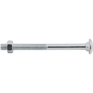 Parafuso francês zincado, 5/16" x 4", com porca, VONDER