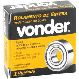Rolamento rígido de esfera, 6300-ZZ, VONDER