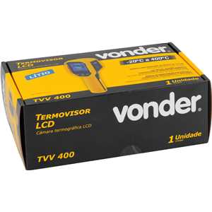 Câmera termovisora, -20°C a 400°C, LCD, TVV 400 VONDER