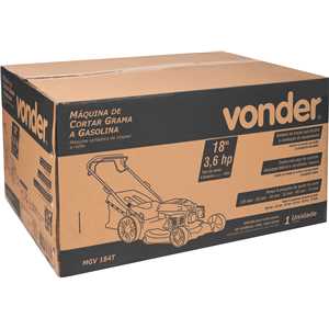 Máquina a gasolina para cortar grama, 18", 3,6 hp, MGV 184T, VONDER