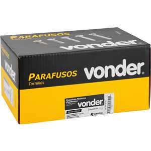 Parafuso madeira chipboard, cabeça flangeada, fenda cruzada/phillips, 4,5 mm x 50 mm, VONDER