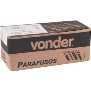 Parafuso francês zincado, 1/2" x 9", com porca, VONDER