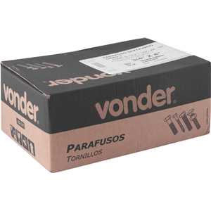 Parafuso sextavado zincado 3/4" x 4", UNC, rosca parcial, VONDER