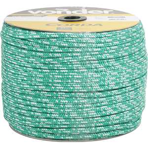 Corda multifilamento trançada 8,0 mm x 258 m, cores diversas, VONDER