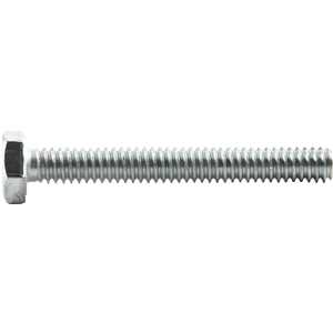 Parafuso sextavado zincado 1/4" x 2", UNC, rosca total, VONDER
