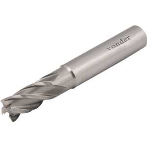 Fresa de topo em aço rápido 5,0 mm, com 4 cortes, DIN 844A, VONDER