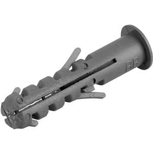 Bucha de plástico para fixação 12 mm, com anel, 150 peças, VA-12, VONDER