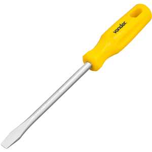 Chave de fenda 3/8" x 6", aço cromo vanádio, com ponta magnetizada, VONDER