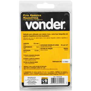 Fita adesiva magnética, 25,4 mm x 3 m, VONDER