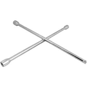 Chave de roda tipo cruz, 17,0 mm x 19,0 mm x 21,0 mm x encaixe 1/2" para soquete, VONDER