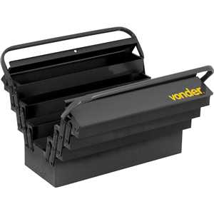 Caixa metálica sanfonada para ferramentas, com 7 gavetas, 50,0 cm x 19,0 cm x 24,0 cm, VONDER