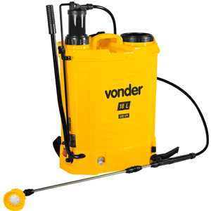 Pulverizador costal, 2 em 1, manual ou bateria, com bateria de lítio, 18 litros, VONDER