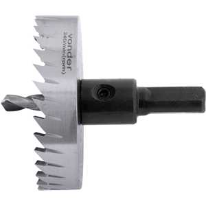 Serra copo de aço rápido, 53 mm, para inox, VONDER