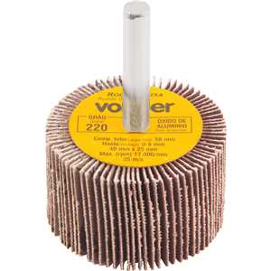 Roda de lixa 40 mm x 25 mm com haste, grão 220 VONDER