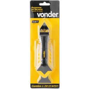 Raspador de selante 3 em 1, com 6 peças, VONDER