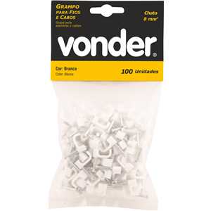 Grampo para fios, 8,0 mm², chato, VONDER