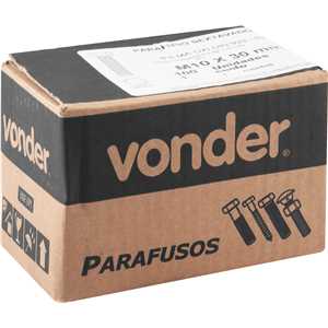 Parafuso sextavado 8.8, 10 mm x 30 mm, MA, rosca total, DIN 933, VONDER