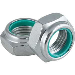 Porca autotravante sextavada, 1.1/2", UNC, baixa, zincada, VONDER