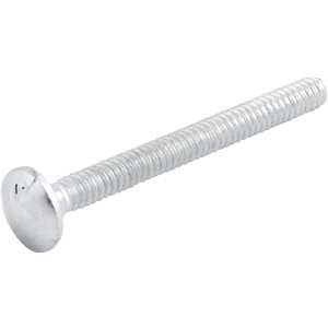 Parafuso francês zincado, 3/16" x 2", com porca, VONDER