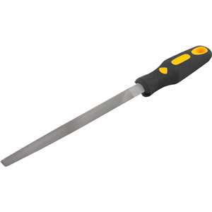 Lima triangular bastarda 8", com cabo, encartelada, VONDER