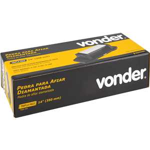 Pedra para afiar diamantada, base de 14", tripla face, G 150/325/1200, VONDER