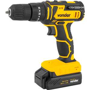 Parafusadeira/furadeira de impacto a bateria, 20 V, fonte de carregamento bivolt automática, PFV 020I VONDER