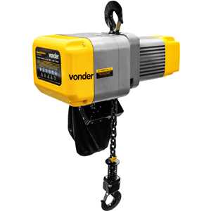 Talha elétrica, 3,0 toneladas (3,0 tf), elevação 5 m, 220 V~, VONDER