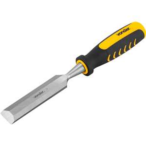 Formão chanfrado reto 1", com cabo em PVC, VONDER