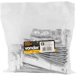 Porta cadeado zincado 5" - 127 mm, VONDER