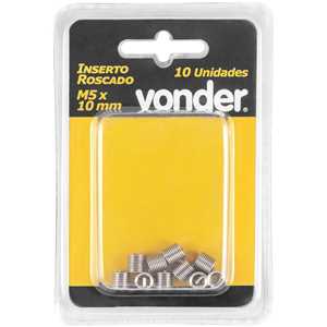 Inserto roscado, M5 x 0,80 mm x 10 mm, VONDER
