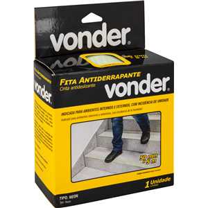 Fita antiderrapante, 50 mm x 5 m, neon fotoluminescente, VONDER