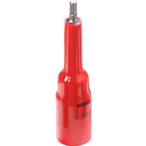 Soquete isolado ponta hexagonal, encaixe de 1/2", 5 mm, IEC60900, VONDER