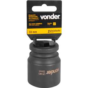 Soquete sextavado de impacto, encaixe de 3/4" x 33,0 mm, VONDER