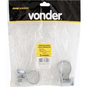 Abraçadeira para mangote, aço carbono, largura 32 mm, AM 29 mm - 32 mm, com 2 peças, VONDER