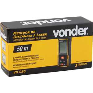 Medidor de distância a laser 50,0 m, VD050, VONDER