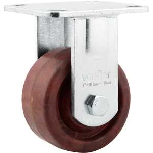 Rodízio fixo industrial 4", de celeron, marrom, VONDER